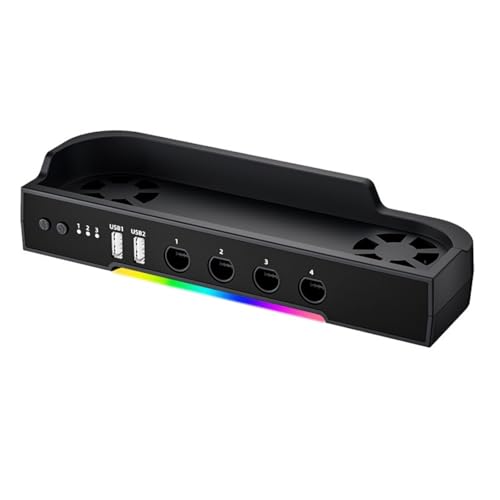 Cooling Stand for Nintendo Switch 2 Charging Dock Station NGC HUB Expansion for Switch 2 (Cooling Base + NGC Expansion)