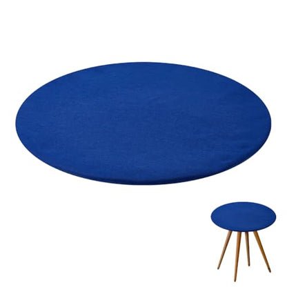 arricraft Felt Card Table Game Cover, Round Tablecloth Table Protector for Card Games Mahjong Board Games - color: Blue