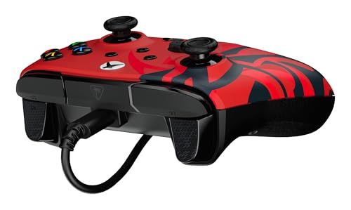 Turtle Beach Rematch Advanced Wired Gaming Controller for Xbox & PC | Xbox Series X|S, Xbox One, PC, 2 Remappable Buttons, Hall-Effect Triggers, Audio Controls, Mic Mute, Ergonomic, Spirit Red - color: Spirit Red