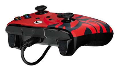 Turtle Beach Rematch Advanced Wired Gaming Controller for Xbox & PC | Xbox Series X|S, Xbox One, PC, 2 Remappable Buttons, Hall-Effect Triggers, Audio Controls, Mic Mute, Ergonomic, Spirit Red - color: Spirit Red