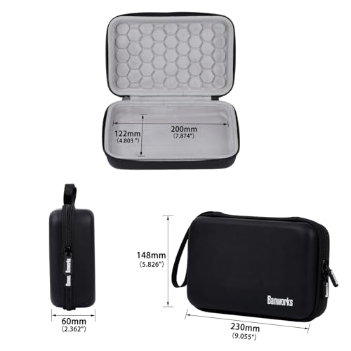 Banworks PU Hardshell Case Custom Fit for All KORG Volcas (Volca Sample/Bass/Mix/Drum, Etc.), Analog Synth/Sampler Sequencer/Drum Machine Storage Protective Bag JT/HCQSNB-08 (Case Only, 1 Piece) - size: For All KORG Volcas