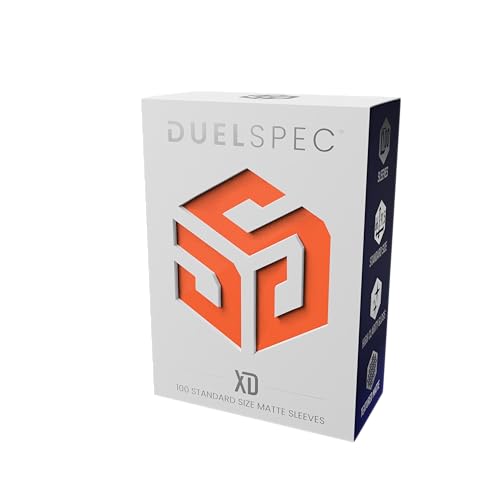 XD – Draco. Orange – Premium TCG Card Sleeves 100 Pack Standard Size 66x91mm Matte Deck Protectors, Clear Front & Opaque Back, Tournament Grade Trading Card Sleeves for Standard Trading Cards - color: Draconic Orange