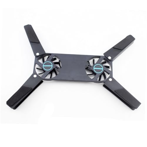 SEWACC 2PCS Dual Fan Laptop Cooling Pad with Slip Mat Low Noise USB Cooler Stand for All Laptop Ventilated Support Base for Enhanced Heat Dissipation