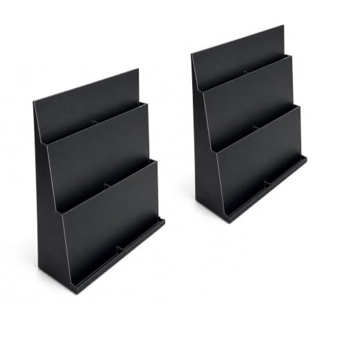 2 Pack 3-Tier Magnetic Card Display Stand for Trading Cards Holds 12 One-Touch Holders Sports Card Display for Baseball, Football Cards Desktop Card Holder Shelf - color: 2 Pack 3-Tier Magnetic Card Display