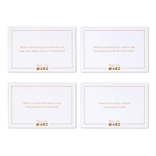 Tell Me More: Family Edition - A Family Conversation Starter Game of 52 Questions to Foster Communication and Deepen Connections - color: Family Edition