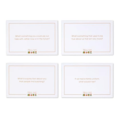 Tell Me More: Family Edition - A Family Conversation Starter Game of 52 Questions to Foster Communication and Deepen Connections - color: Family Edition