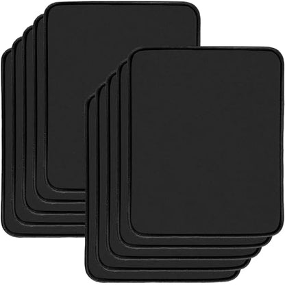 10 Pcs Computer Mouse Pad,Premium-Textured Mouse Pad with Stitched Edge,Gaming Mouse Pads with Non-Slip Rubber Base,Waterproof Mouse Pad for Laptop Computer Office Home(Black-10.2x8.2)
