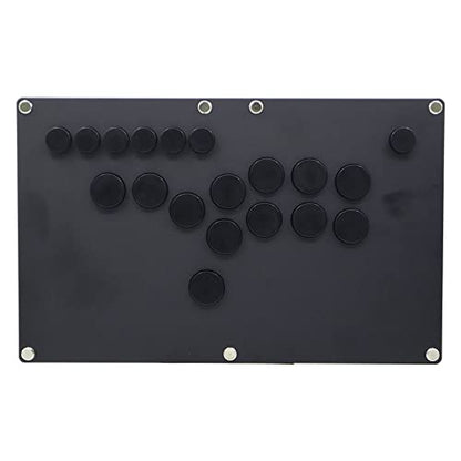 TruBoost FightBox B1-PC-B-B Ultra-Thin All Buttons Leverless-Style Arcade Joystick Fight Stick Game Controller PC USB Hot-Swap Cherry Black Matte Panel