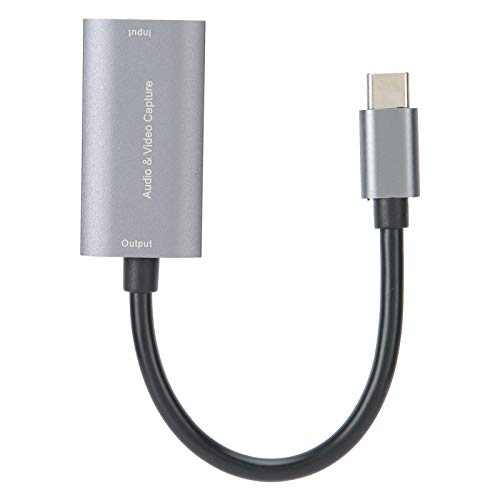 Hdmi Video Capture Card, 4K to USB-C Recording Device | 1080P 60Fps Usb 3.0 Type C, Live Streaming Gaming, Pc Mac Obs Switch Ps5 Xbox, Low Latency Passthrough