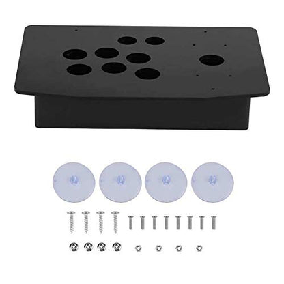 DIY Black Arcade Joystick Replacement Acrylic Panel Case Handle for Arcade Game Kit Sturdy Construction Easy to Install