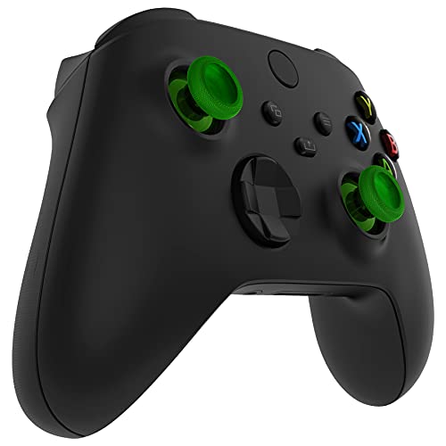 eXtremeRate Replacement Thumbsticks for Xbox Series X/S Controller, Joysticks Repair Kit Accessories, Custom Analog Stick Buttons for Xbox One S/X/Elite Controller - Clear Green - color: Clear Green