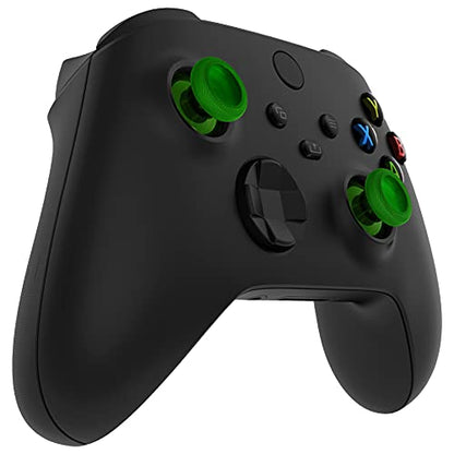 eXtremeRate Replacement Thumbsticks for Xbox Series X/S Controller, Joysticks Repair Kit Accessories, Custom Analog Stick Buttons for Xbox One S/X/Elite Controller - Clear Green - color: Clear Green