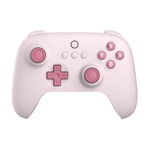 8Bitdo Ultimate C Bluetooth Controller for Switch with 6-axis Motion Control and Rumble Vibration (Pink) - color: Pink, style: Controller