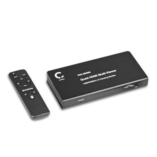 4 Ports Quad HDMI Multi-Viewer/Screen Divider/Switch | 1080p @ 60Hz | 5 Viewing Modes - size: 4-Channel