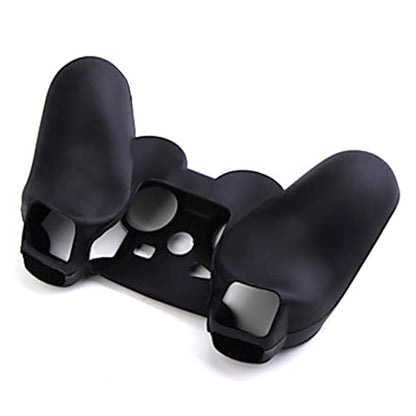 OSTENT Protective Silicone Gel Soft Skin Case Cover Pouch for Sony PlayStation PS2 PS3 Controller Color Black - color: Black