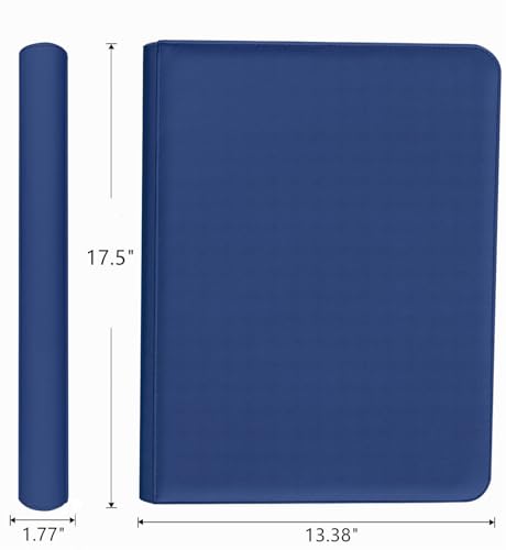 1000+ Pockets Trading Card Binder, 16 Pocket Ringless Side Loading Card Holder Album, Trading Card Album Fit for YuGiOh, MTG, TCG, Game Cards, Sports Cards, Business Cards (Dark Blue) - color: Dark Blue