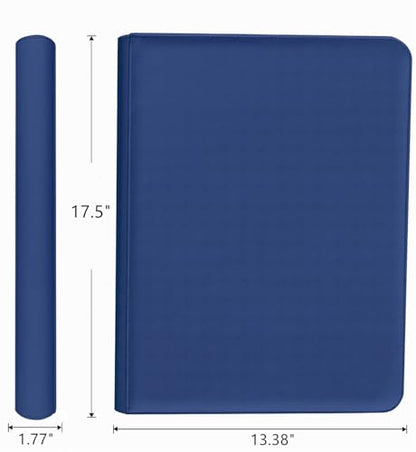 1000+ Pockets Trading Card Binder, 16 Pocket Ringless Side Loading Card Holder Album, Trading Card Album Fit for YuGiOh, MTG, TCG, Game Cards, Sports Cards, Business Cards (Dark Blue) - color: Dark Blue