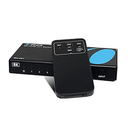 OREI 8K 4x1 HDMI 2.1 Switch 4K @ 120hz Switcher 4 in 1 Out, Support HDR, HDR10, Dolby Vision, HLG 48Gbps for Xbox Series X PS5 Roku Fire TV Monitor Projector Dolby | hdmi switcher 4 in 1 out, hdmi switcher 4k 120hz, 48Gbps, HDR10, Dolby Vision, HLG, PS5/X