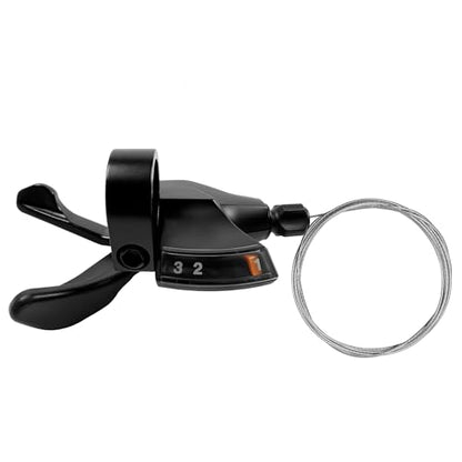 3 Speed Shifter SL-M315-3L Bike Shifter Left Thumb Gear Shifter | 3 Speed Shifter for Moutain Commuter Touring Road Bike,with Visual Window,Skip 3 Gears in a Row,Durable,Low Resistance