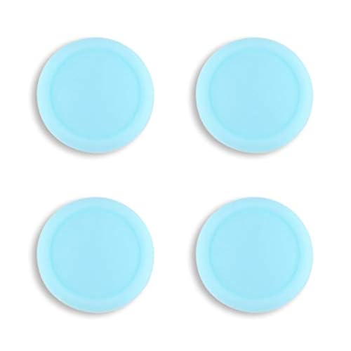 eXtremeRate PlayVital Switch Joystick Caps, Switch Lite Thumbstick Caps, Silicone Analog Cover for OLED Joycon Thumb Grips - Heaven Blue - color: Heaven Blue