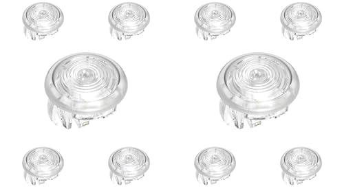 （10PCS CLEAR) 24MM clear Mechanical arcade punk buttons with cherry MX speed silver switches replacement for different arcade fighting stick controller box