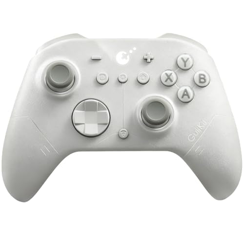 GuliKit ES Wireless PC Controller –3.25ms Low Latency,Hall Effect Joysticks | For PC/Steam/Switch/Android/iOS, Anti-Drift/Anti-Snapback,Switch 2 Wakeup,Gyro Motion Aim,30H Battery, Hall Trigger - color: ES-Hall Joysticks-Grey