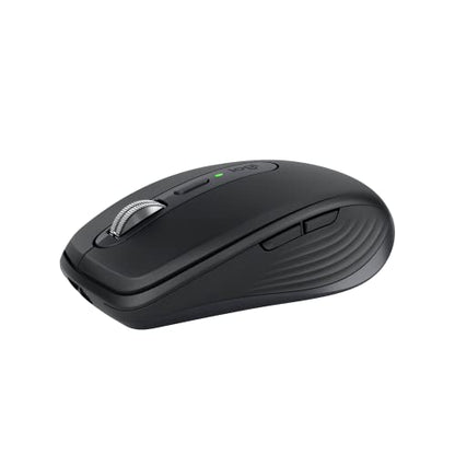 Logitech MX Anywhere 3S Compact Wireless Mouse, Fast Scrolling, 8K DPI Any-Surface Tracking, Quiet Clicks, Programmable Buttons, USB C, Bluetooth, Windows PC, Linux, Chrome, Mac - Graphite - color: Graphite, style: USB-C Charge
