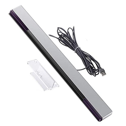 Xahpower USB Sensor Bar for Wii, Replacement Wired Infrared Ray Sensor Bar for Nintendo Wii and Wii U Console