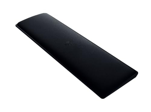 Razer Ergonomic Wrist Rest Tenkeyless - Ergonomic Leatherette Keyboard Wrist Rest (Plush Leatherette Cushion, Anti-Slip Rubber Feet, Compatible with Tenkeyless Keyboards) Black