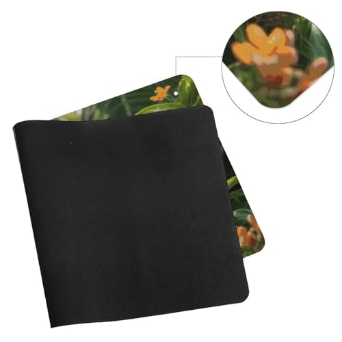 Waterproof Desk Pad Mouse Mat 24x12 Large Non-Slip Rubber Base Smooth Surface for Gaming Office Foldable Portable Rainforest Parrot Desk Protector for Laptop Keyboard Accessories