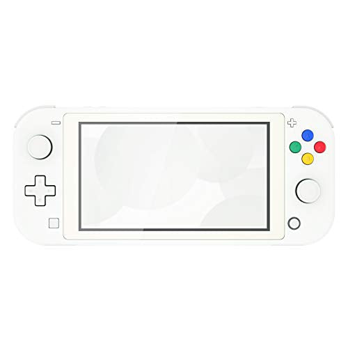 eXtremeRate White DIY Replacement Shell for Nintendo Switch Lite, NSL Handheld Controller Housing with Screen Protector, Custom Case Cover for Nintendo Switch Lite [Console NOT Included] - color: White