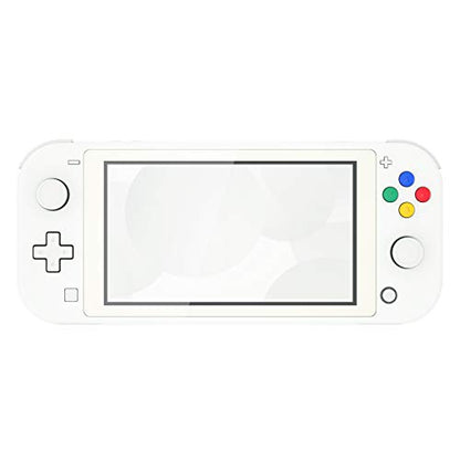 eXtremeRate White DIY Replacement Shell for Nintendo Switch Lite, NSL Handheld Controller Housing with Screen Protector, Custom Case Cover for Nintendo Switch Lite [Console NOT Included] - color: White