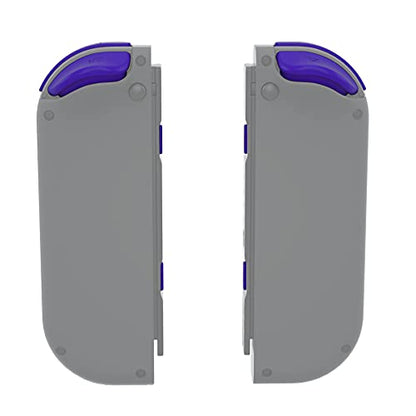 eXtremeRate DIY Full Set Buttons for Nintendo Switch & Switch OLED, Custom Replacement Buttons for JoyCon, ABXY Direction Keys SR SL L R ZR ZL + - Home Capture Trigger Buttons Springs - Purple - color: Purple