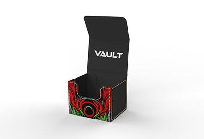 Vault- TCG/MTG 100+ Card Color Combo Deck Box (Black/Red/Green) - color: Black/Red/Green