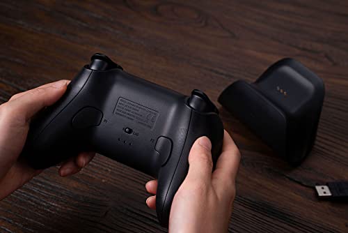 8BitDo Ultimate Bluetooth Controller with Charging Dock, Wireless Pro Controller with Hall Effect Sensing Joystick, Compatible with Switch, Windows and Steam Deck (Black) - color: Black, style: Ultimate Controller