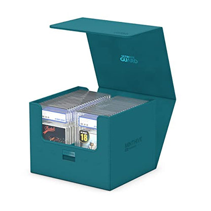 Ultimate Guard Minthive 30+, Deck Case for 30 Magnetic Card Cases, Perfect Storage for Graded Cards, Petrol, Secure Closure & Snaplock Mechanism - color: Petrol