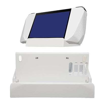 Handheld Game Console Stand, Three Level Adjustable tilt Angle White PC Material with Heat Dissipation Holes Suitable for PC Device Game Consoles and Handheld Devices