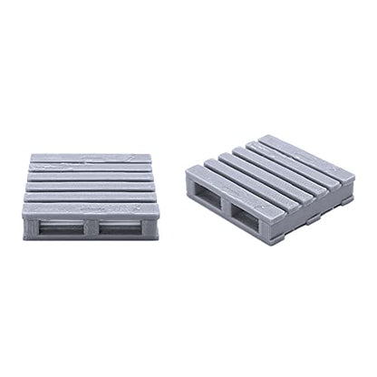 EnderToys Rustic Crates and Pallets, Terrain Scenery for Tabletop 28mm Miniatures Wargame, 3D Printed and Paintable