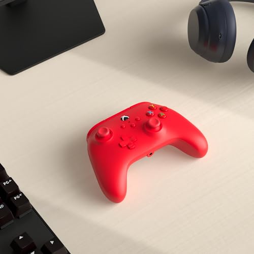 PowerA Wired Controller for Xbox Series X|S - Red, gamepad, video game/gaming controller, works with Xbox One, Officially Licensed - style: Red