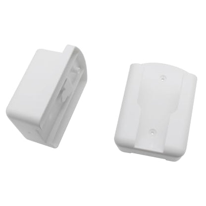 FDXGYH 2 Pcs Remote Control Rack Holder Wall-Mounted TV Remote Organizer Self Adhesive Air Conditioner Remote Holder (White) - color: White