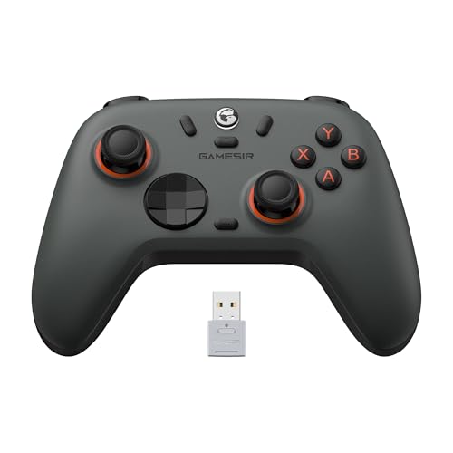 GameSir Nova Lite 2 Wireless PC Controller Hall Effect Sticks | Hall Effect Triggers,2.4G & Wired 1000Hz Polling Rate, Remappable Buttons - Compatible with PC/Switch/Steam/Android - color: Grey
