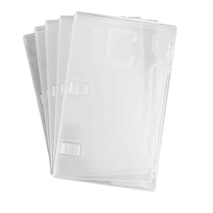 Replacement Case for Nintendo Switch and Switch 2 Games - Gaming Accessory - Replaces Clear Retail Game Case, with Clear Cover for Box Art. (5-Pack) - size: 5 Pack