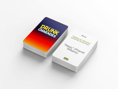 Drunk Charades – Hilarious Adult Drinking Game for Parties - Fun Word Guessing Game for Adults, Perfect for Game Nights, Birthdays, and Get-Togethers