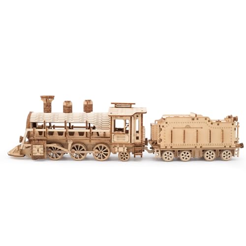 3D Puzzles Luxury Train Wooden DIY Building Model Kit | For Adults, Gifts - style: Luxury Train