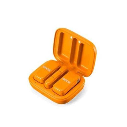 RØDE Wireless Micro - Compact Wireless Microphone, Two Mics with Charge Case for Smartphone Content Creation - USB-C, Orange | USB-C Receiver, 2 Clip-on Omni Mics, Gainassist, Charging Case Up to 21h, 100m Plus Range - color: USB-C Orange