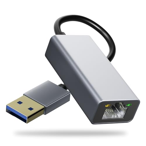 Cyberguys USB 3.0 to Ethernet Adapter, 1Gbps RJ45 LAN Network Dongle, Plug & Play, Compatible with Nintendo Switch, Windows, Mac, Chrome OS, TV Box, Laptop, PC - style: USB to Ethernet Adapter