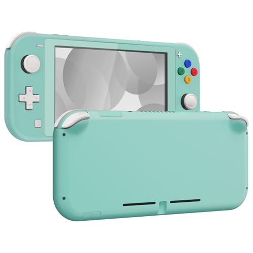 eXtremeRate Misty Green DIY Replacement Shell for Nintendo Switch Lite, NSL Handheld Controller Housing w/Screen Protector, Custom Case Cover for Nintendo Switch Lite - color: Misty Green
