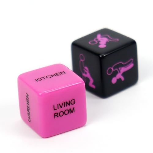 Valentines Day Gifts for Him 2Pcs Date Night Dice, Funny Couples Dice Combination Gameplay, Couples Gift Ideas for Girtfriend Boyfriend, 2026 New Year's Gift Decision Gift for Husband/Wife/Game - color: 2pcs Purple Dice