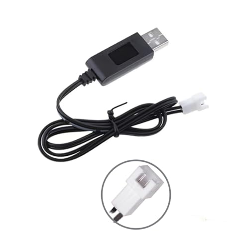 Gazechimp 3.7v Lithium Battery Charger | Replacement for Carrera Mario Remote Control RC Car Battery, USB Charging Cable Cord XH2.54mm 2P female connector