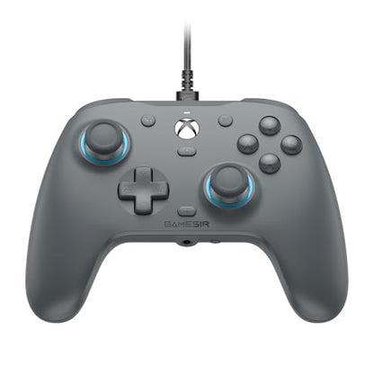 GameSir G7 SE Wired Controller for Xbox Series X|S, Xbox One & Windows 10/11, Plug and Play Gaming Gamepad with Hall Effect Joysticks/Hall Trigger, 3.5mm Audio Jack-Gray - color: Gray